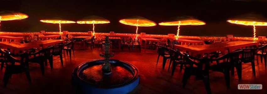 Rooftop Restaurant Night